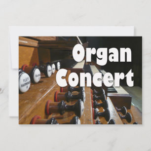 Invitation de concert d'orgue - Console d'orgue fr