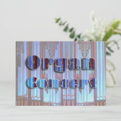 Invitation de concert - pipes bleues (Debout devant)