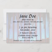 Invitation de concert - pipes bleues (Dos)