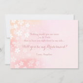 Invitation de confettis de fleur (Devant)