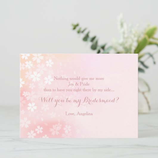 Invitation de confettis de fleur (Debout devant)