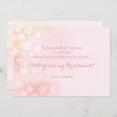 Invitation de confettis de fleur (Devant / Derrière)