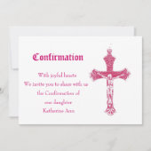 Invitation de confirmation (Devant)