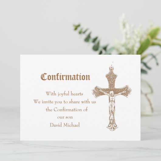 Invitation de confirmation (Debout devant)