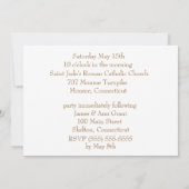 Invitation de confirmation (Dos)