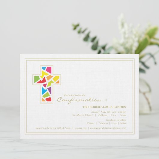 Invitation de confirmation (Debout devant)