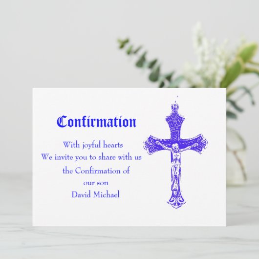 Invitation de confirmation (Debout devant)