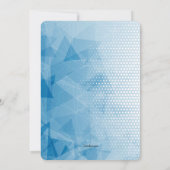 Invitation de confirmation bleue dédiée (Dos)