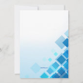 Invitation de confirmation Carré brillante (Dos)