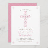 Invitation de confirmation, carte Invitation perso (Devant / Derrière)