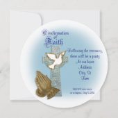 Invitation de confirmation Croix celtique (Dos)