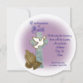 Invitation de confirmation Croix celtique (Dos)