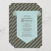 Invitation de confirmation de bande classique (Devant / Derrière)