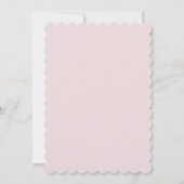 Invitation de confirmation de cadre floral rose (Dos)