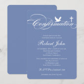 Invitation de confirmation de croix élégante moder (Devant / Derrière)