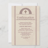 Invitation de confirmation de Devout Spirit (Devant)