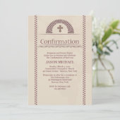 Invitation de confirmation de Devout Spirit (Debout devant)