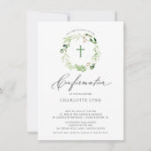 Invitation de confirmation de feuille botanique (Devant)