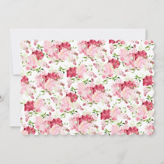 Invitation de confirmation de fleurs printanières (Dos)