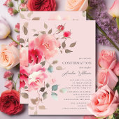 Invitation de confirmation de flush Blossoms