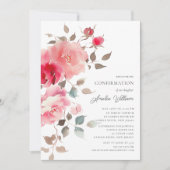 Invitation de confirmation de flush Blossoms (Devant)