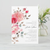 Invitation de confirmation de flush Blossoms (Debout devant)