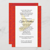 Invitation de confirmation de la colombe florentin (Devant / Derrière)