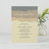 Invitation de confirmation de la coupe du bord (Debout devant)