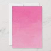 Invitation de confirmation de la croix d'aquarelle (Dos)