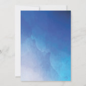 Invitation de confirmation de la croix d'aquarelle (Dos)