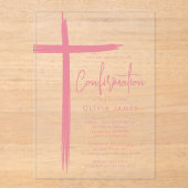 Invitation de confirmation de la Croix moderne (Recto)