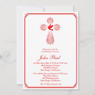 Invitation de confirmation de la Croix-Rouge et de