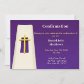 Invitation de confirmation de la Croix Sainte viol (Devant)
