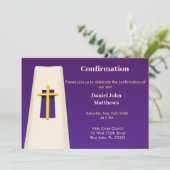 Invitation de confirmation de la Croix Sainte viol (Debout devant)