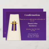 Invitation de confirmation de la Croix Sainte viol (Devant / Derrière)