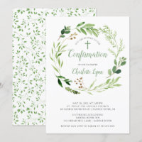 Invitation de confirmation de la feuille verte sou