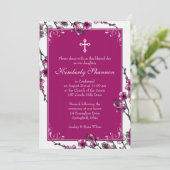 Invitation de confirmation de la fleur de cerisier (Debout devant)