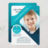 Invitation de confirmation de la photo de Bénédict (Devant / Derrière)