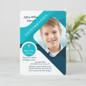 Invitation de confirmation de la photo de Bénédict (Debout devant)