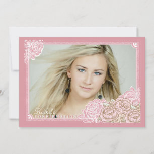 Invitation de confirmation de la photo du Rose vin