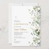 Invitation de confirmation de la verdure forestièr (Devant)