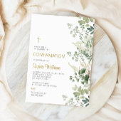 Invitation de confirmation de la verdure forestièr