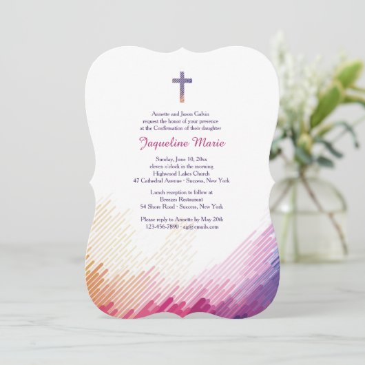 Invitation de confirmation de Strokes (Debout devant)