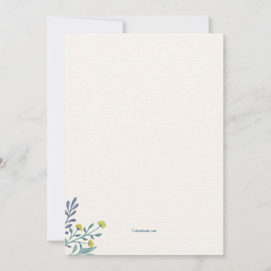 Invitation de confirmation Décontractée Abstraite (Dos)