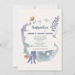 Invitation de confirmation Décontractée Abstraite