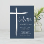 Invitation de confirmation des Cross Boys modernes (Debout devant)