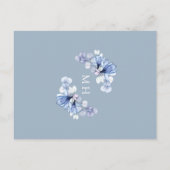 Invitation de confirmation d'or bleu bleu foncé (Dos)