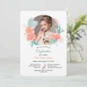 Invitation de confirmation du cadre d'aquarelle de (Debout devant)