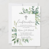 Invitation de confirmation du cadre vert (Devant)