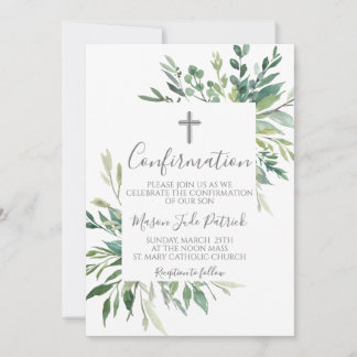 Invitation de confirmation du cadre vert